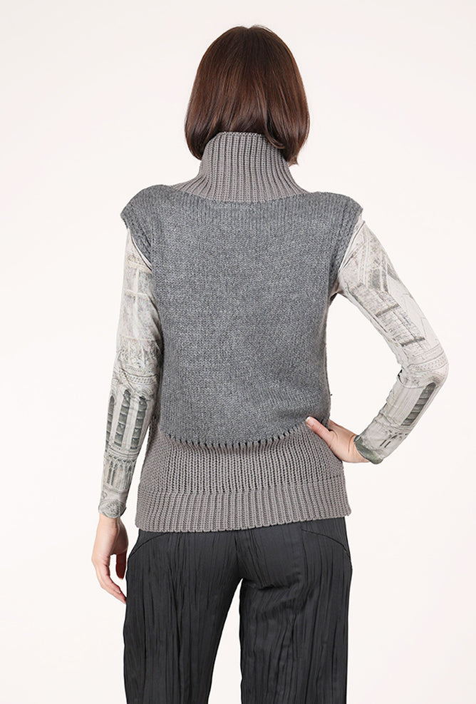 Nu Denmark Alexa Knit Vest, Gray 