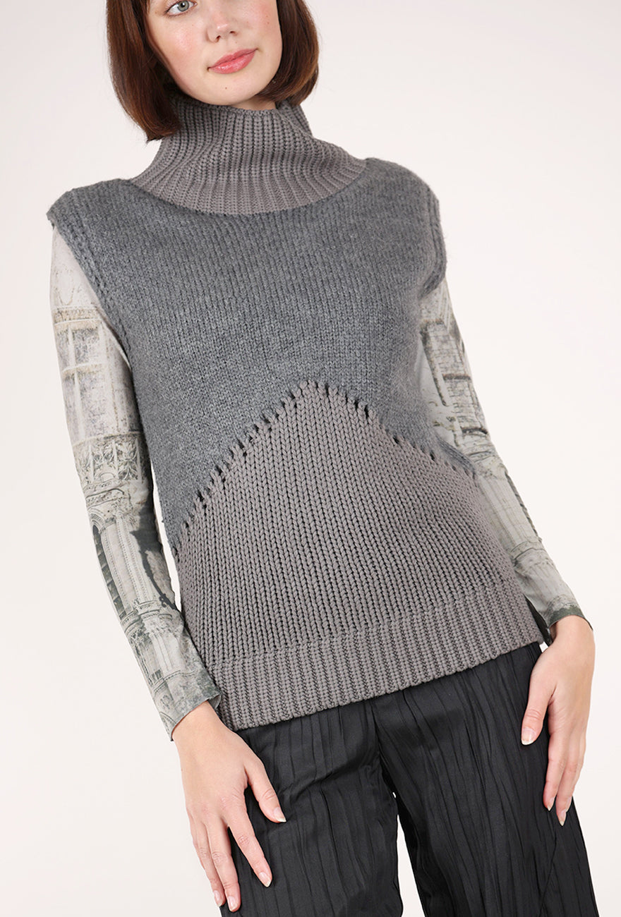 Nu Denmark Alexa Knit Vest, Gray 