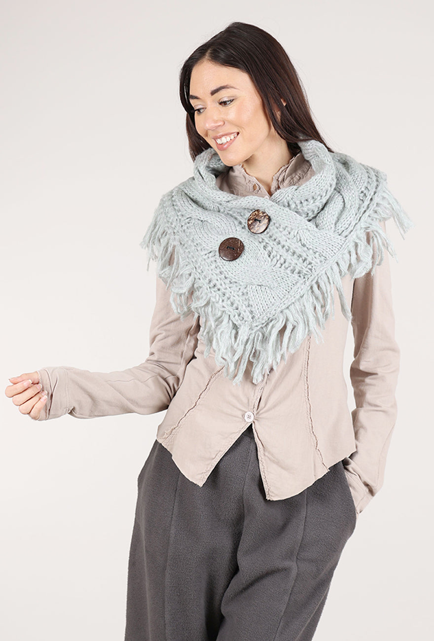 Leto Accessories Heathered Shoulder Warmer, Sage 