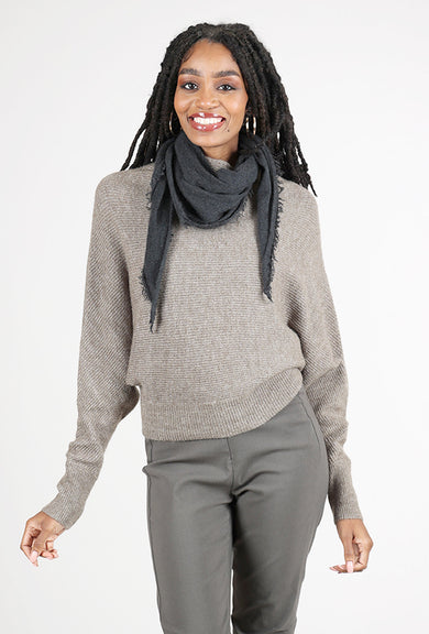 Grisal Love Mini Cashmere Scarf, Charcoal 