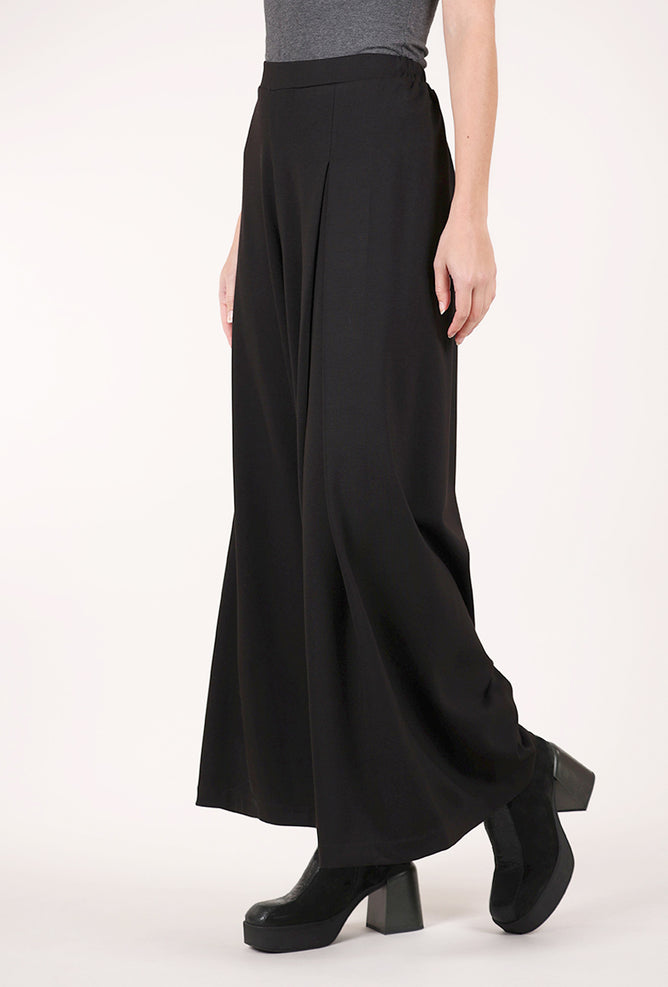 Planet Single Pleat Ponte Pant, Black 