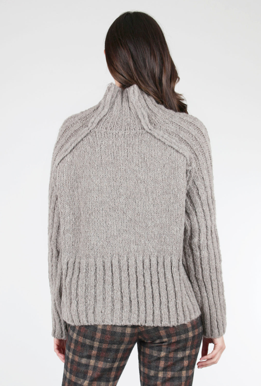 Studio B3 Allen Chunky Crop Sweater, Faded Beige 