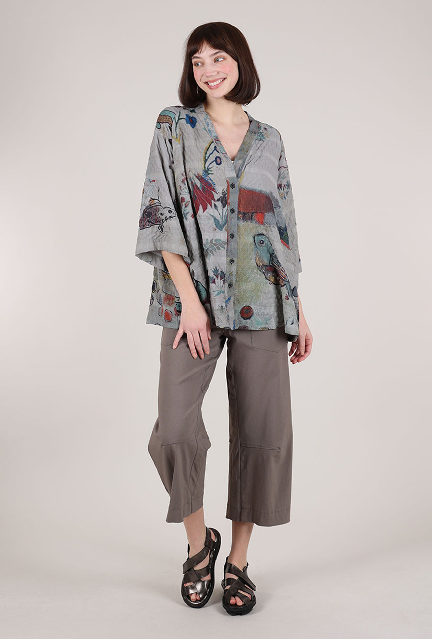 3 Potato Winkle Jacket, Gray/Rust 