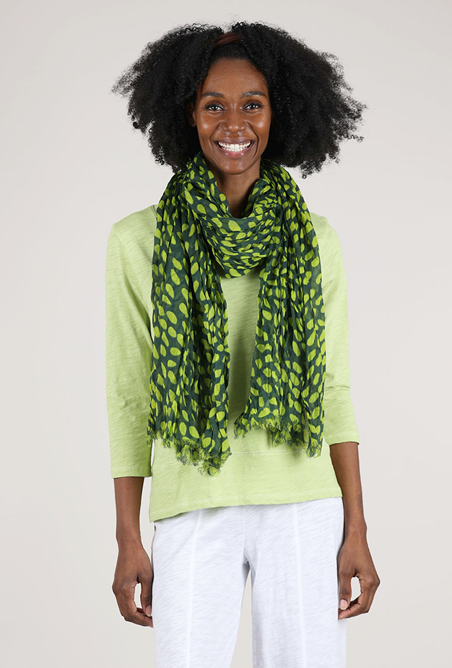 See Design Cheetah Forest Scarf, Forest/Pine 