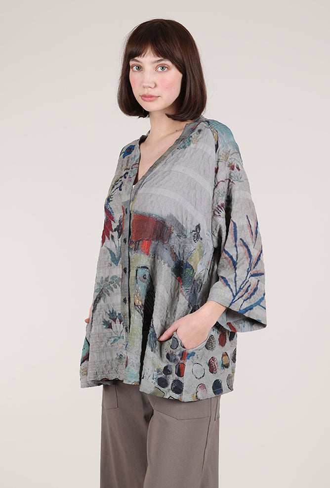 3 Potato Winkle Jacket, Gray/Rust 