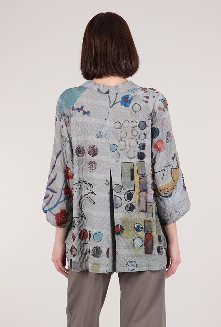 3 Potato Winkle Jacket, Gray/Rust 