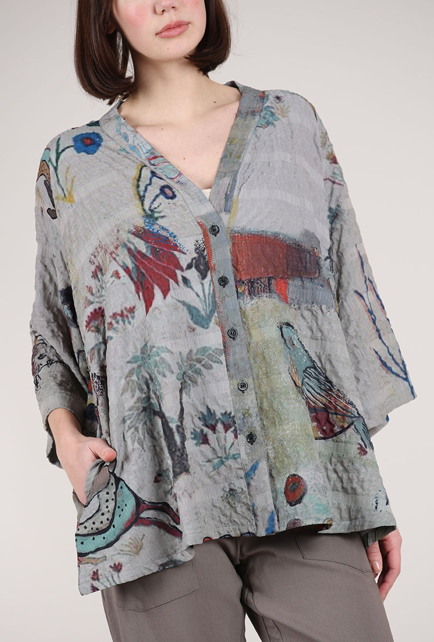 3 Potato Winkle Jacket, Gray/Rust 