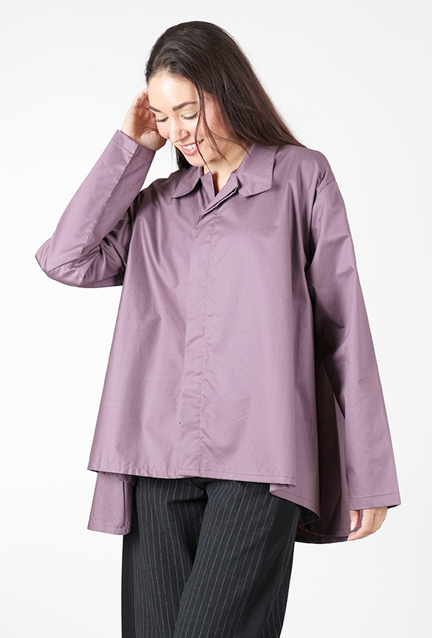 Cotton Swing Shirt, Amethyst Angle 2