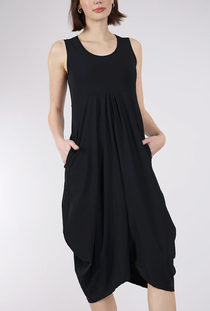 Porto Chorus Dress, Black 