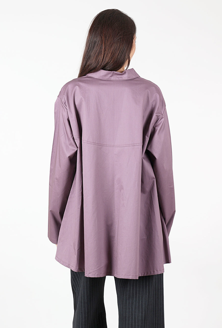 Cotton Swing Shirt, Amethyst Angle 3