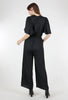 Grade & Gather Flutter-Sleeve Jumpsuit, Black 