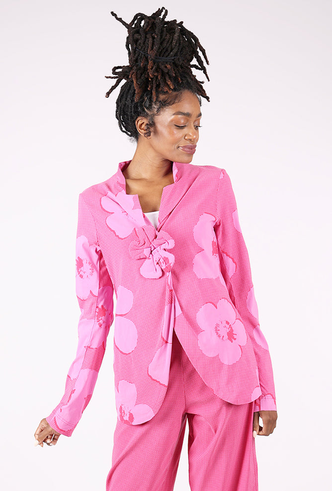Rundholz Sig Stretch Flower Pin Jacket, Lotus Print 