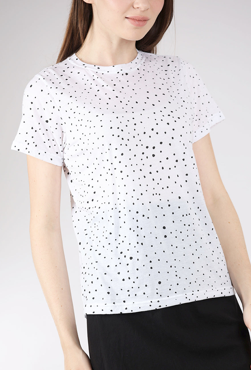 Bel Kazan Mika Tee, White Dot 