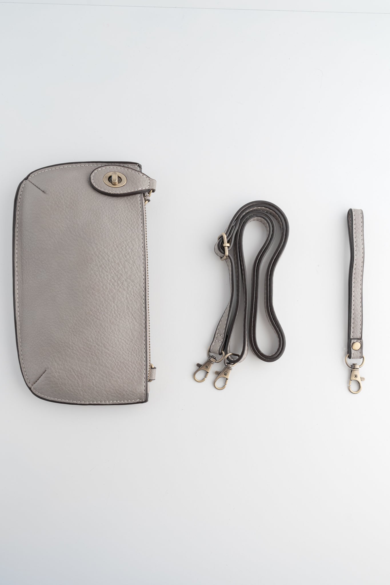Joy Accessories Mini Crossbody Wristlet, Harbor Gray 