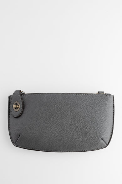 Joy Accessories Mini Crossbody Wristlet, Shadow Gray 