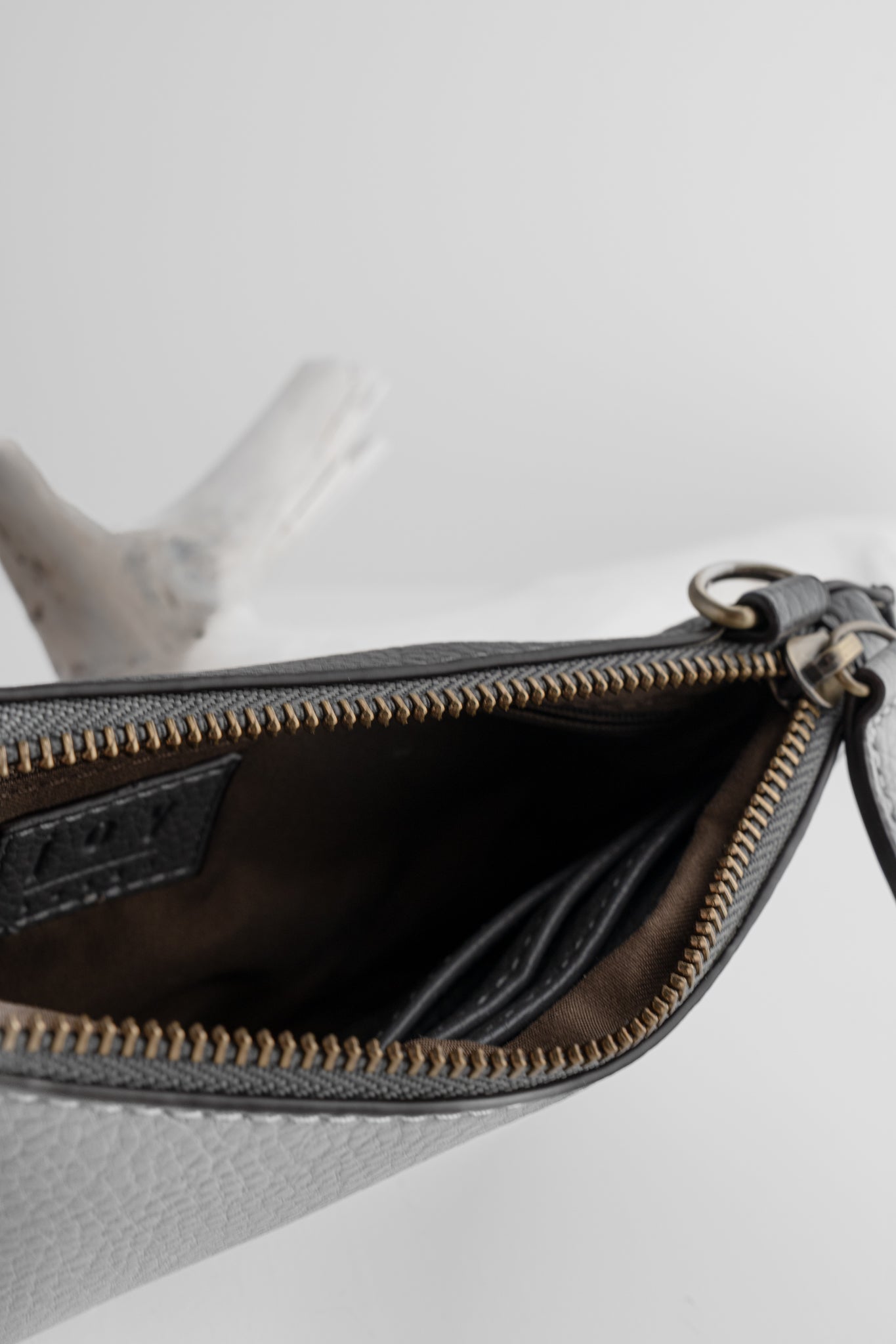 Joy Accessories Mini Crossbody Wristlet, Shadow Gray 