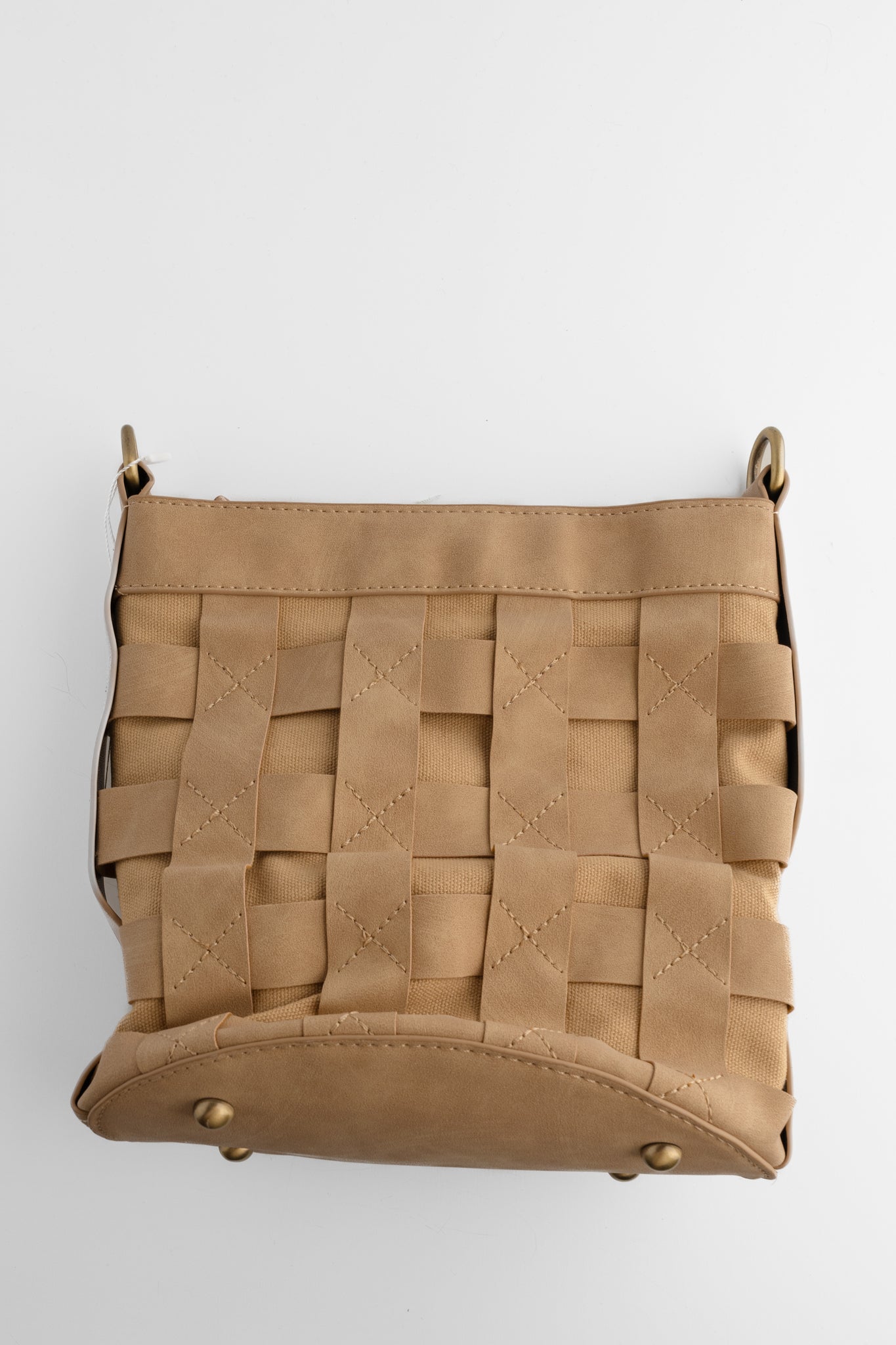 Joy Accessories Brianna Cage Bucket Bag, Sand 