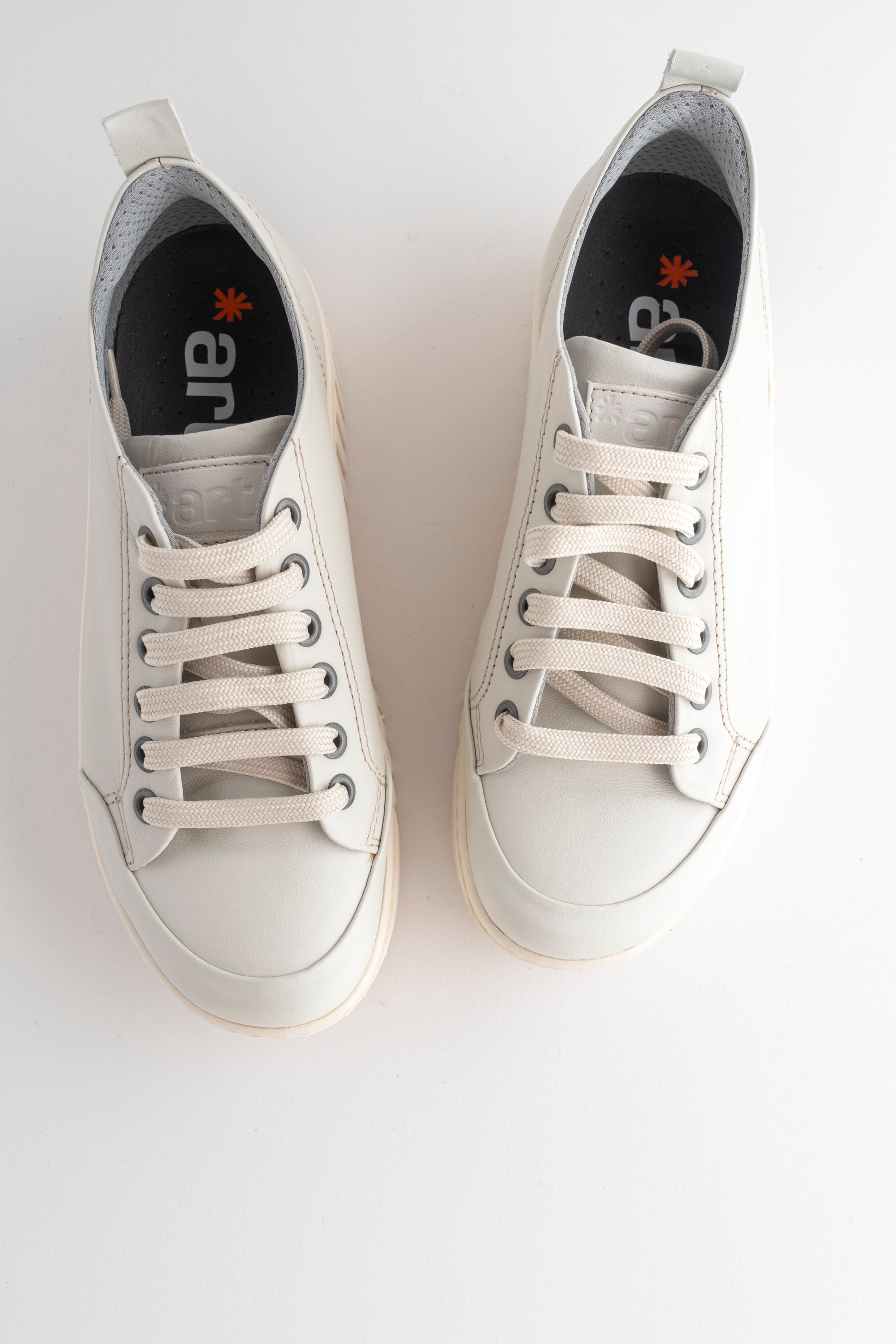 Art Leather Brighton Sneaker, Cream 