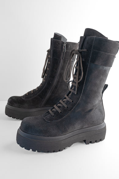 Lofina Lace Up Suede Platform Boot, Londra 