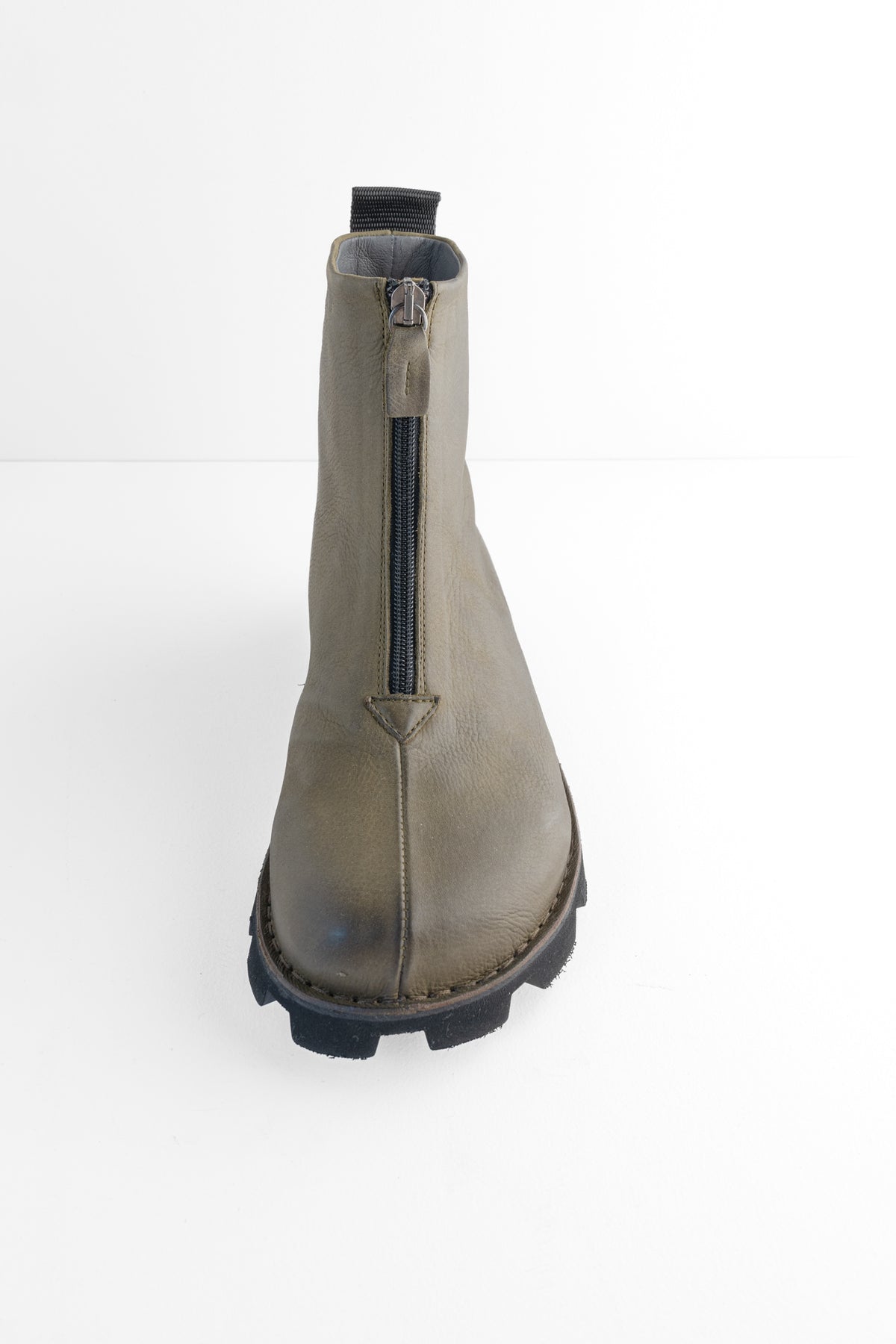 Lofina Short Zip Front Boot, Carciofo Olive 