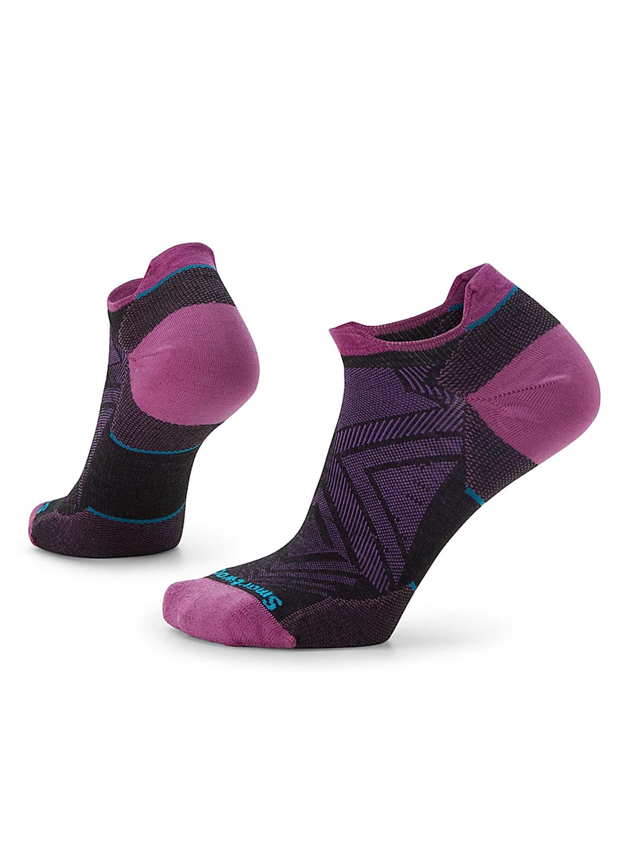 Smartwool Run Zero Cushion Low Ankle, Charcoal/Orchid 