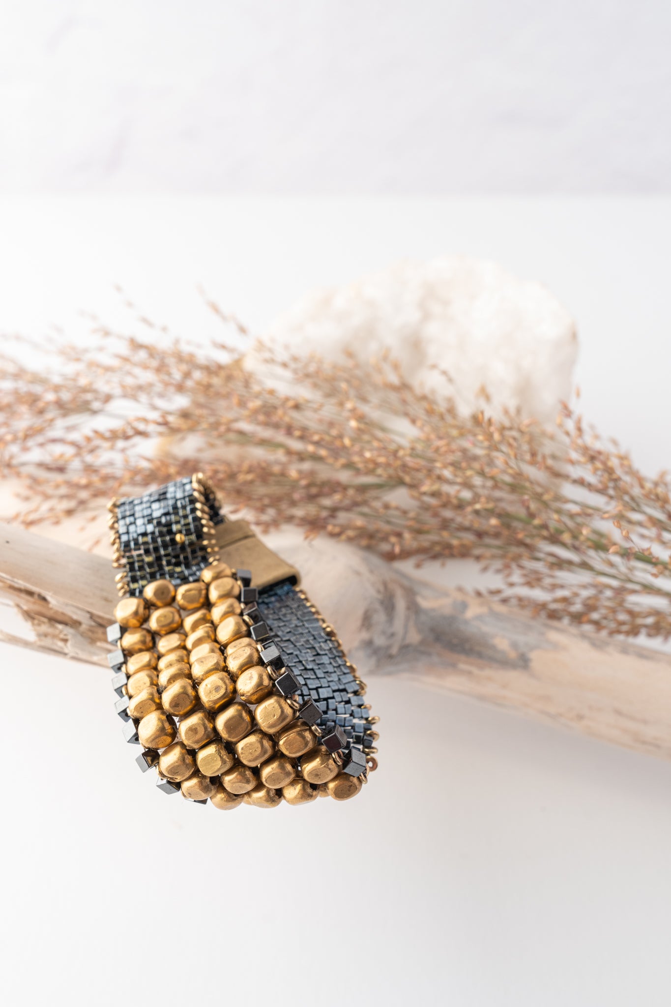 Martell Studio 18k Plated Brass Cube Bracelet 