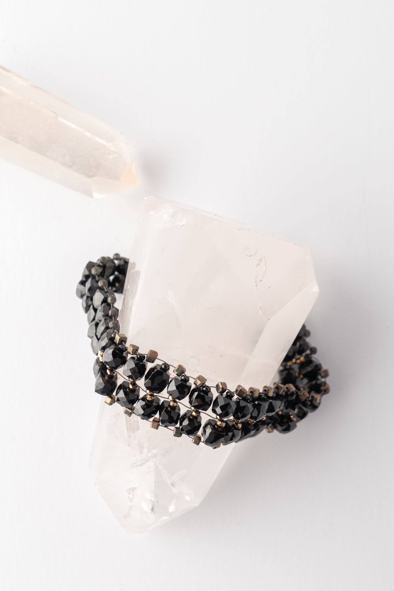 Martell Studio Slinky Black Onyx Hematite Bracelet 