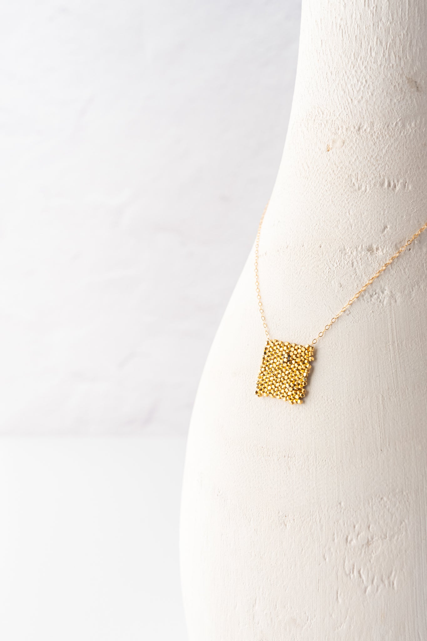 Martell Studio Tiny Gold Vermeil Flag Necklace 