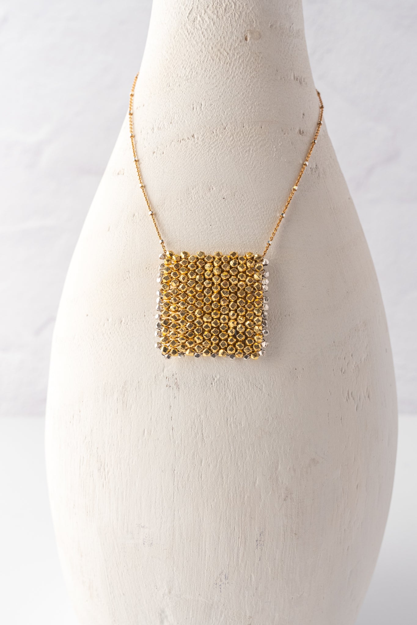 Martell Studio Gold Vermeil Flag Necklace 