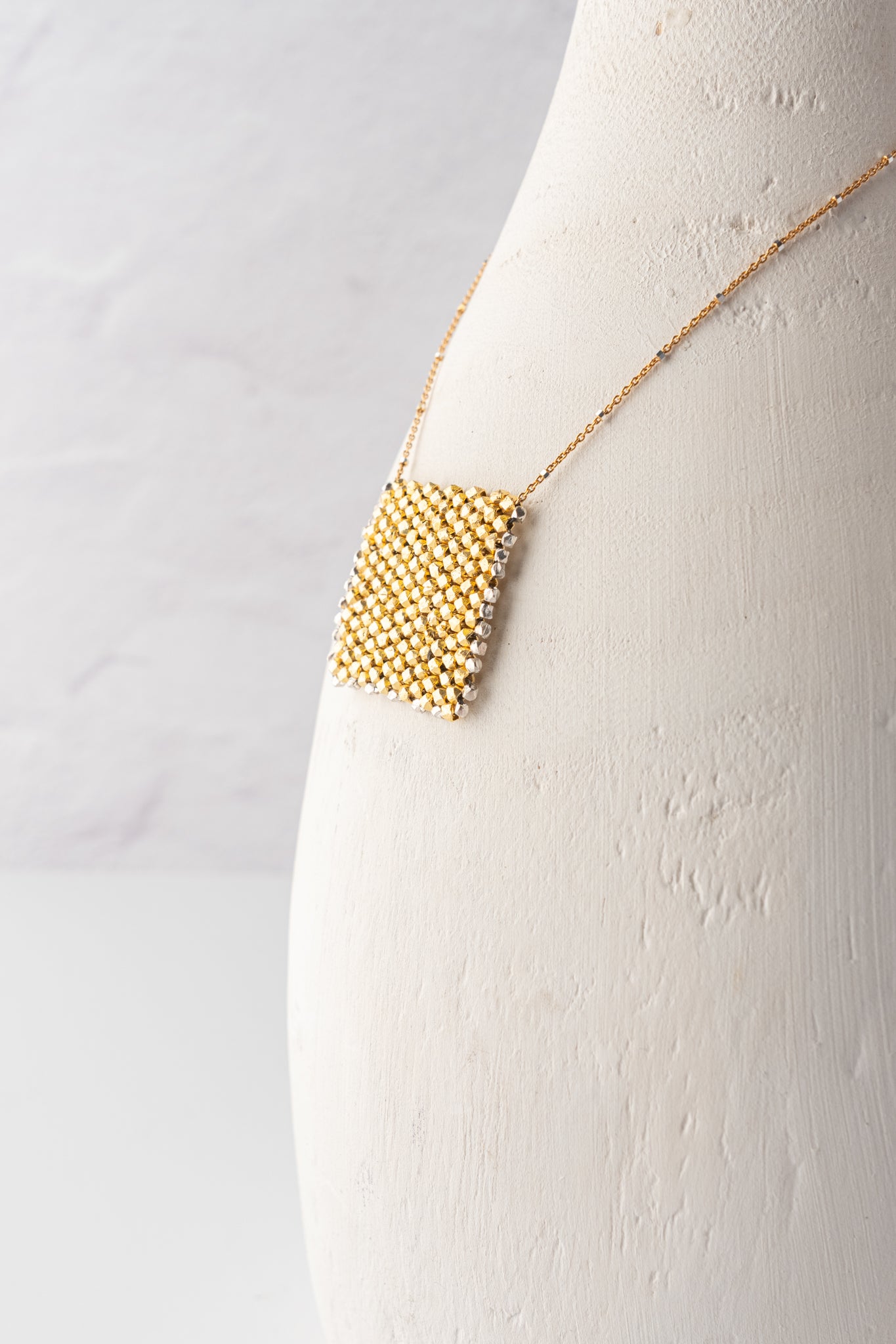 Martell Studio Gold Vermeil Flag Necklace 