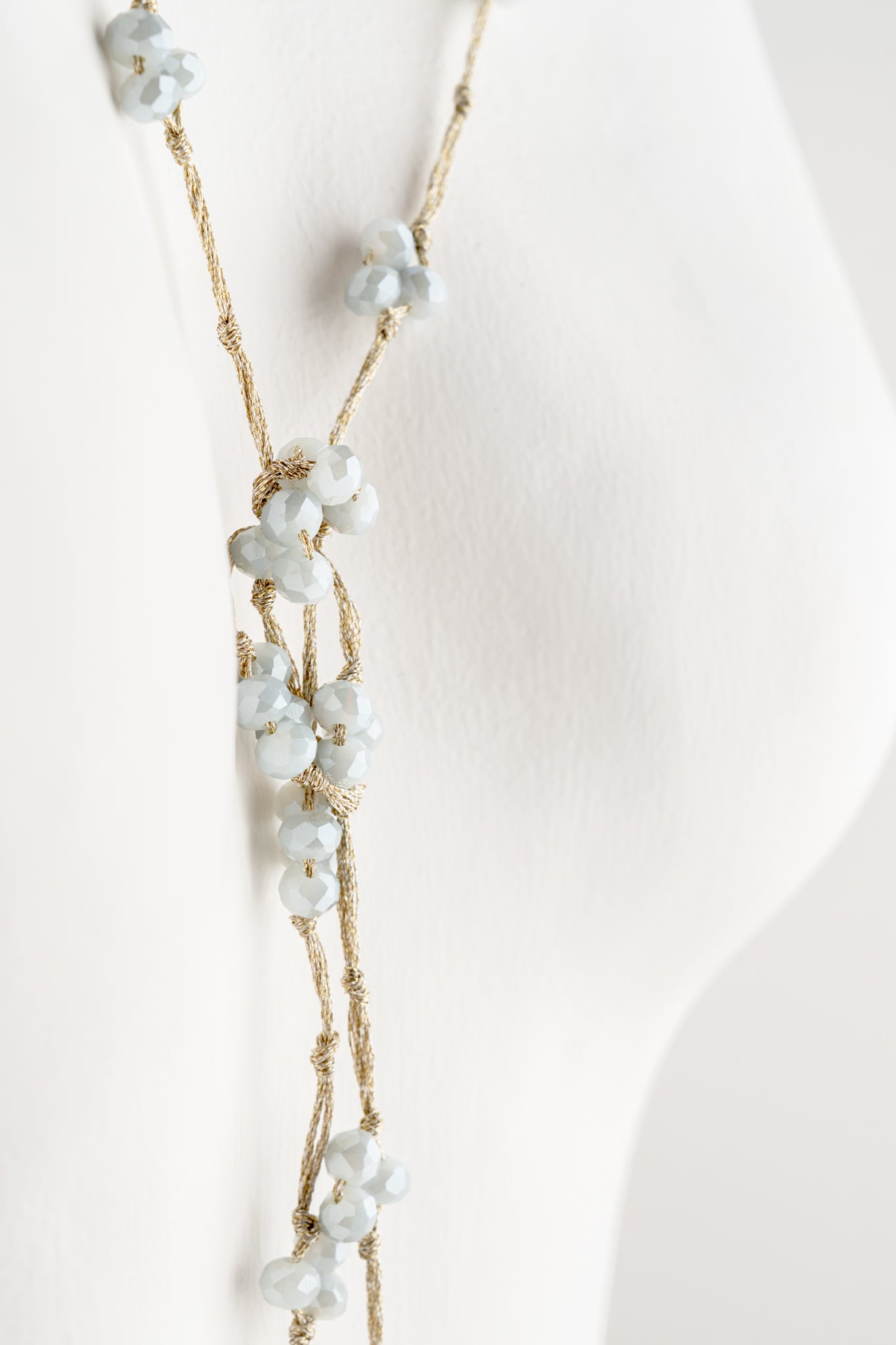 Mela Meryl Pearl Necklace, Sky Blue 