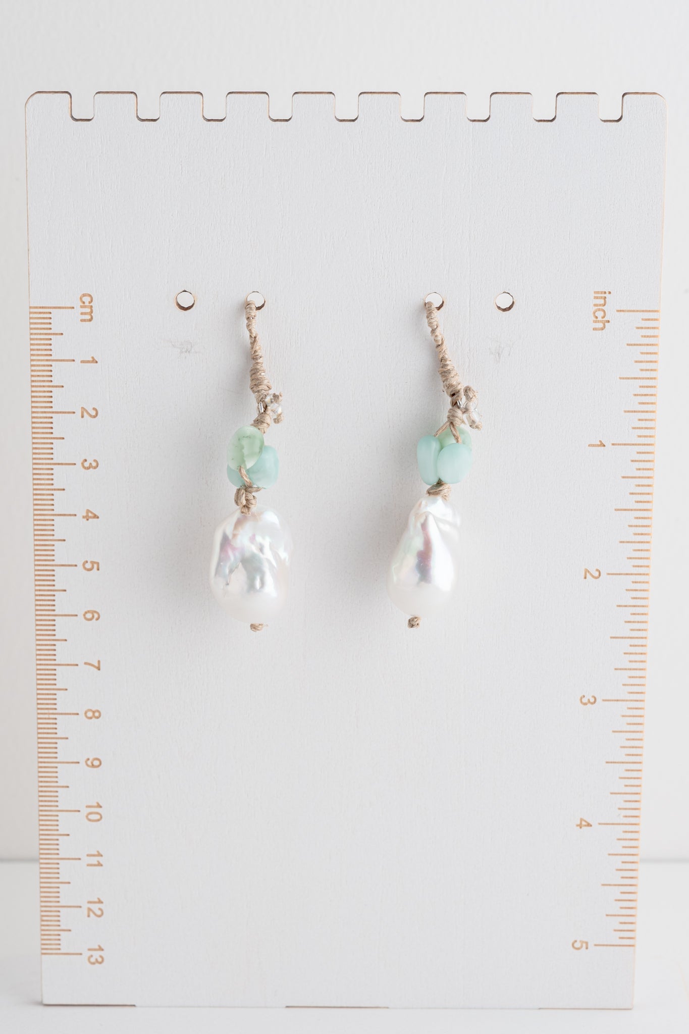 Mela Turquoise and Pearl Earrings 