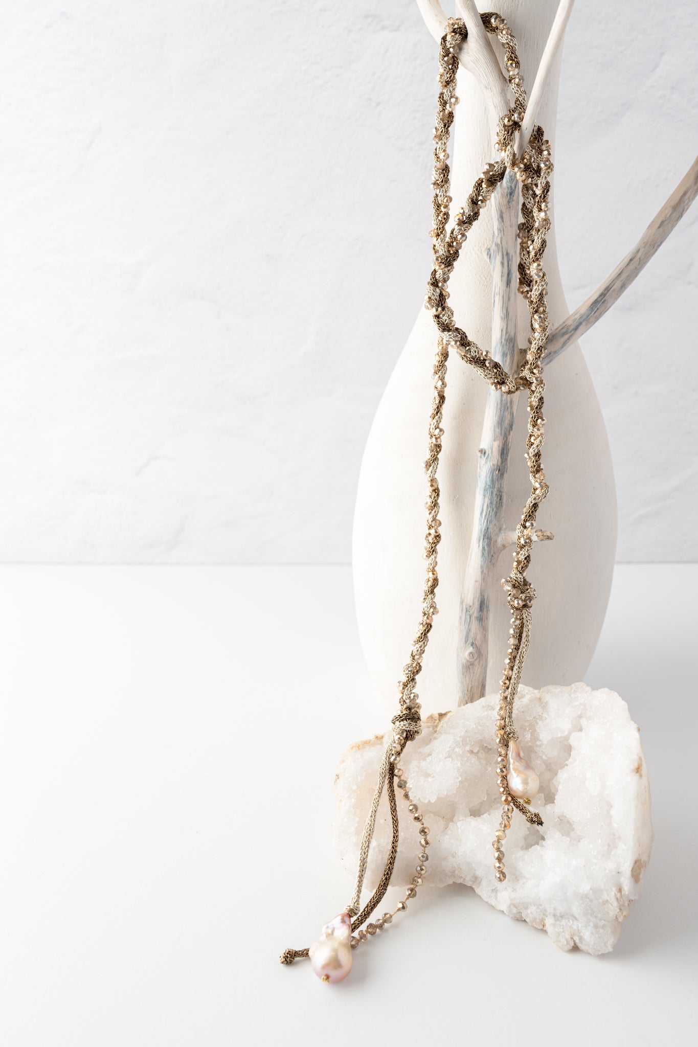 Mela Treccia Necklace, Bronze 