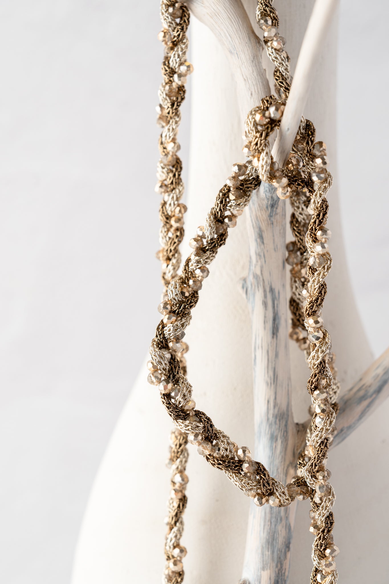 Mela Treccia Necklace, Bronze 