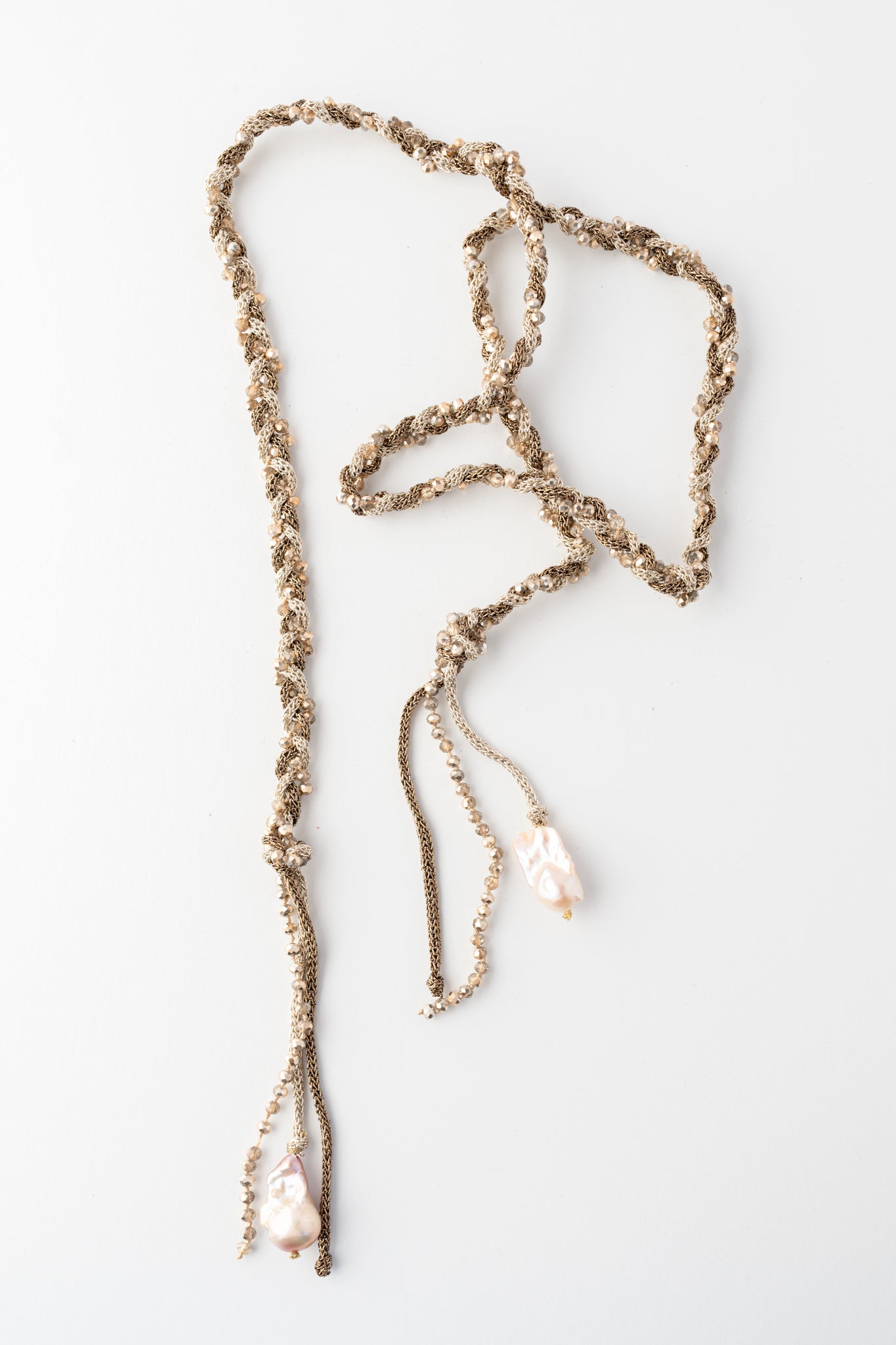 Mela Treccia Necklace, Bronze 