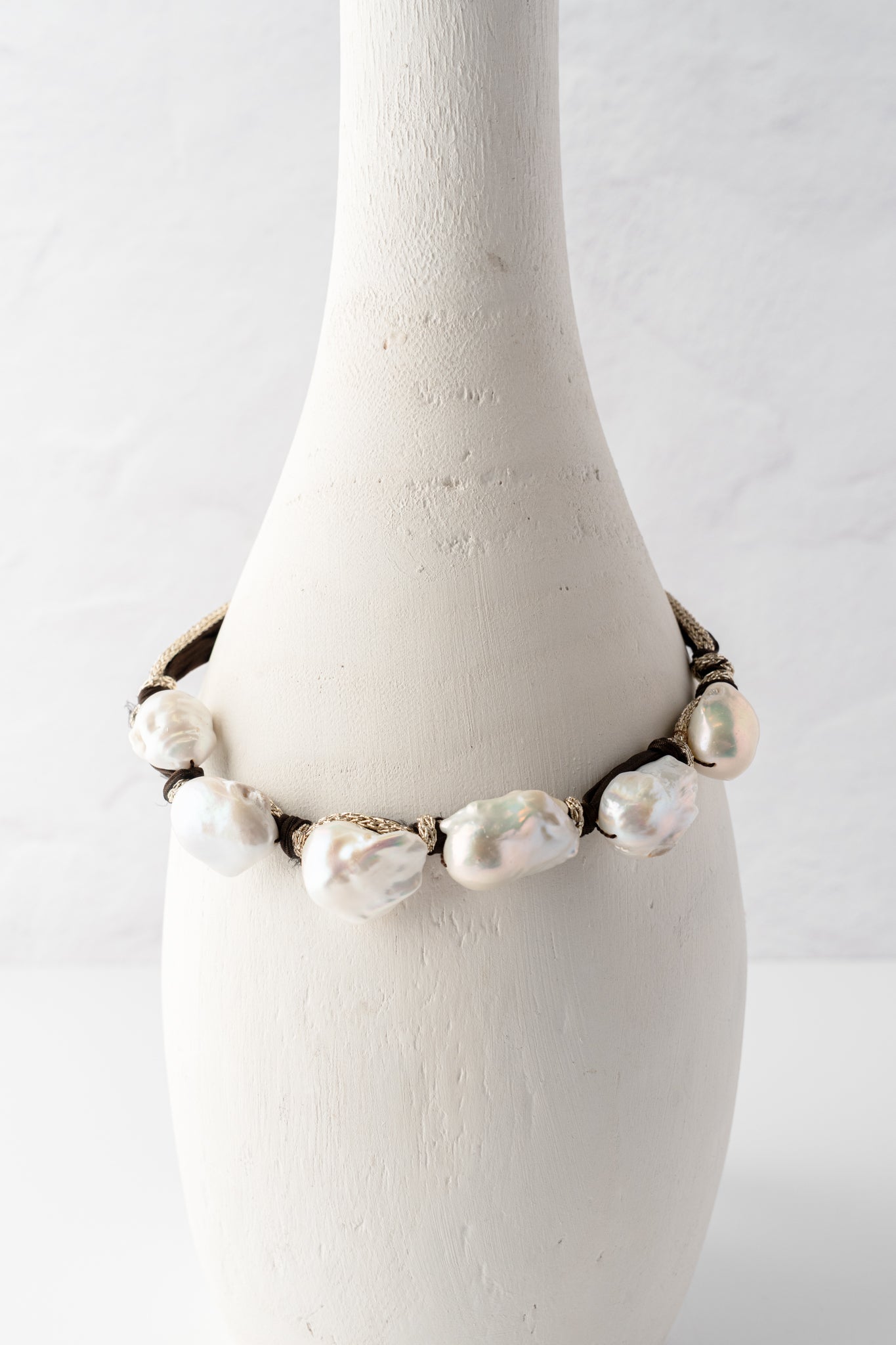 Mela Morgan Pearl Necklace - White 