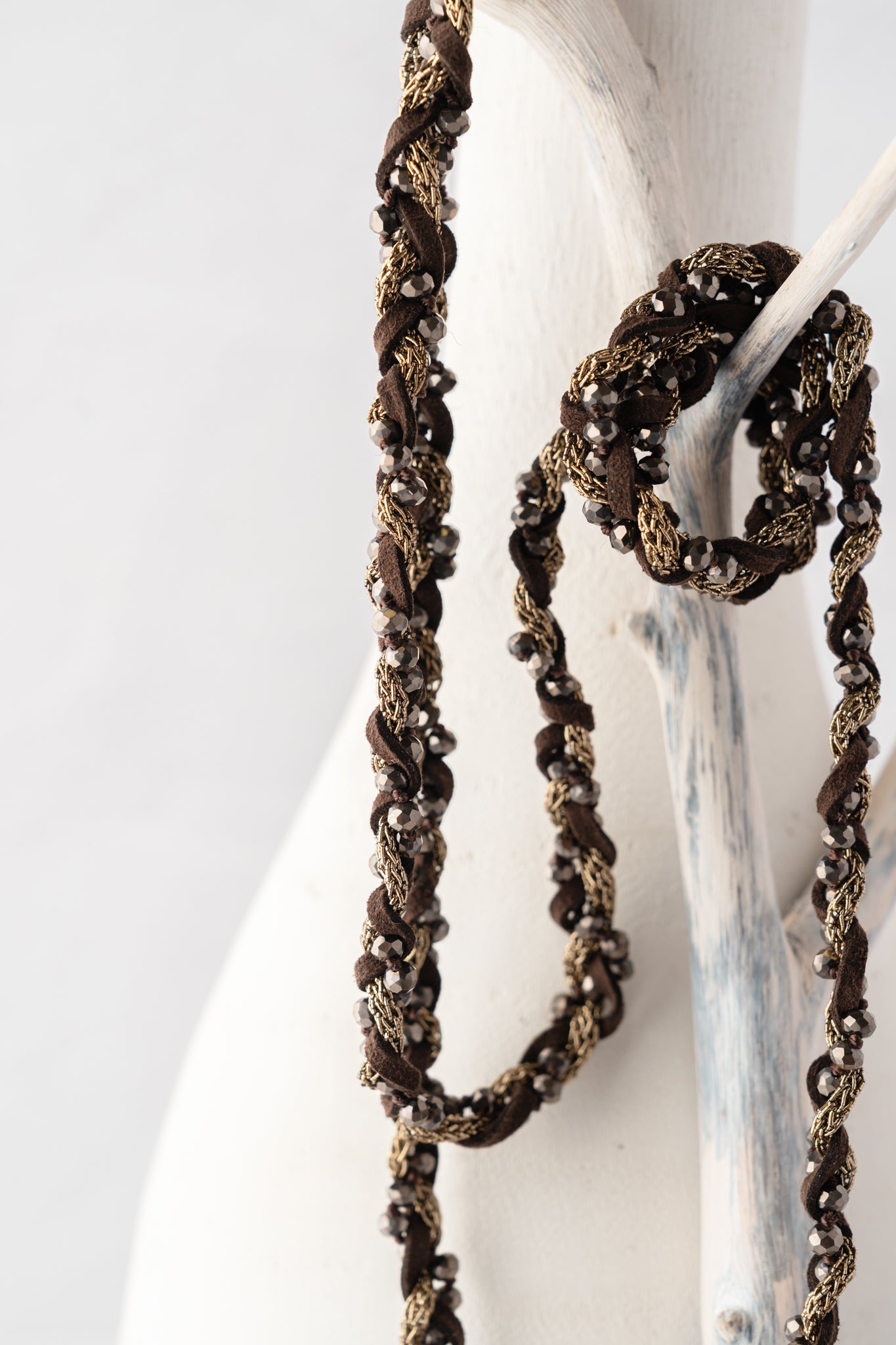 Mela Cia Pearl Necklace - Brown 