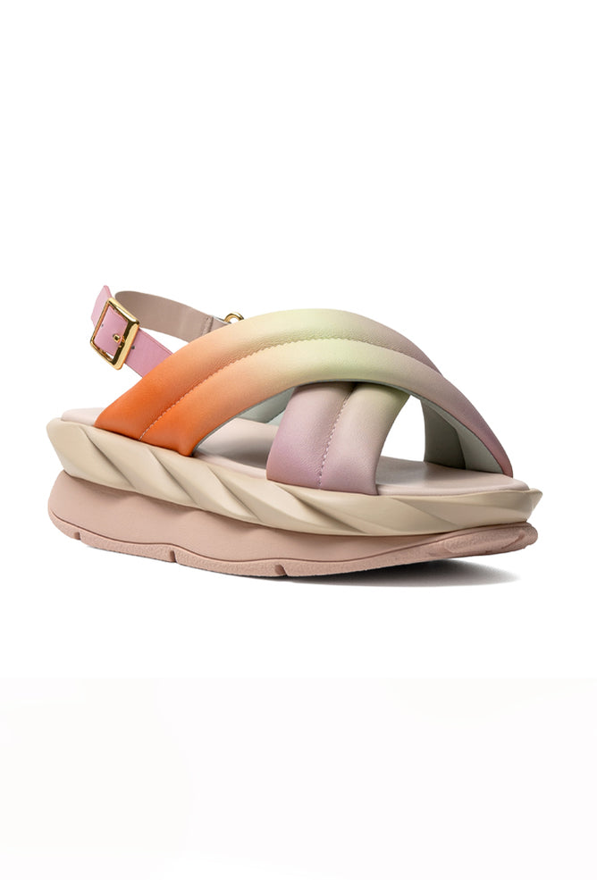 4CCCCEES Mellow Me Sandal, Sunset 