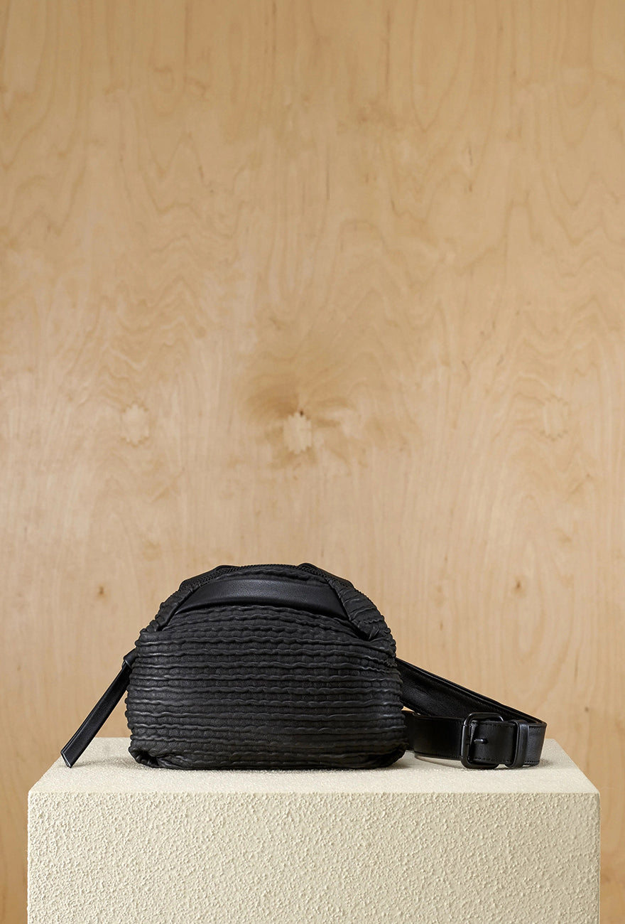 Daniella Lehavi Billie Mini Crossbody Bag, Wavy Black 