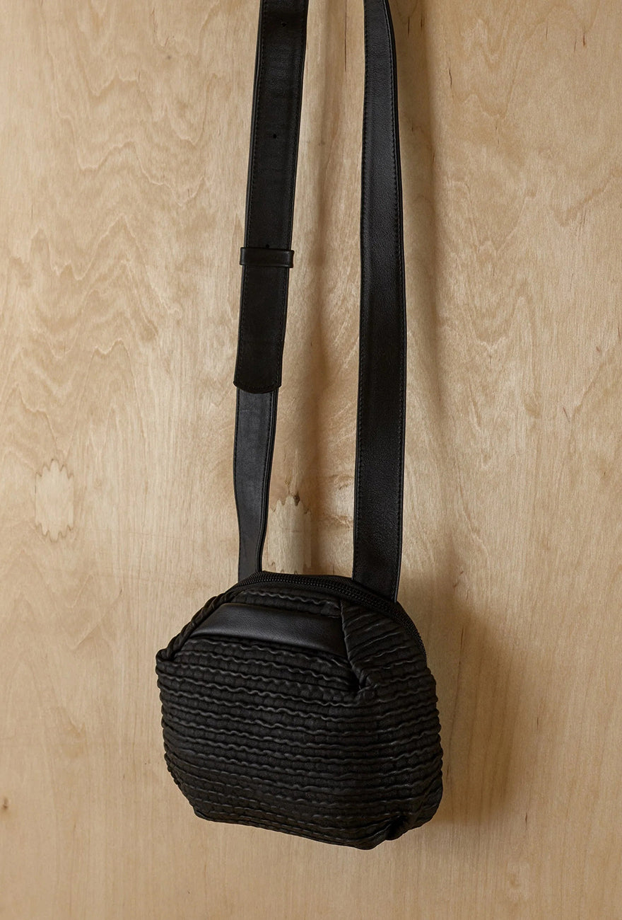 Daniella Lehavi Billie Mini Crossbody Bag, Wavy Black 