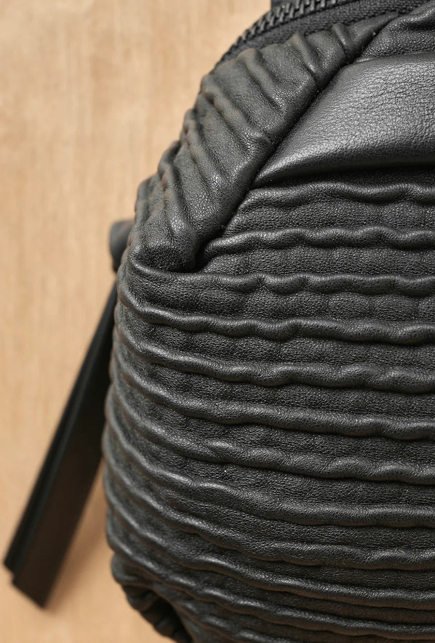 Daniella Lehavi Billie Mini Crossbody Bag, Wavy Black 