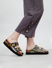 Birkenstock Arizona Textile Platform, Multi Yellow 