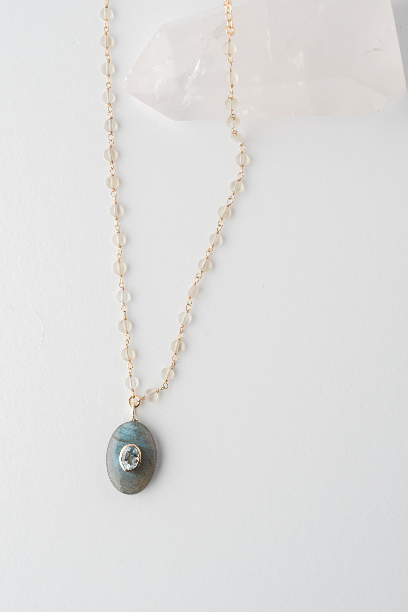 Native Gem Amulet Labradorite Necklace 