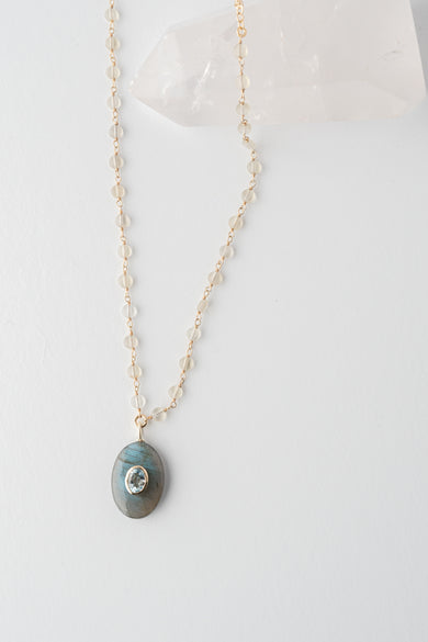 Native Gem Amulet Labradorite Necklace 