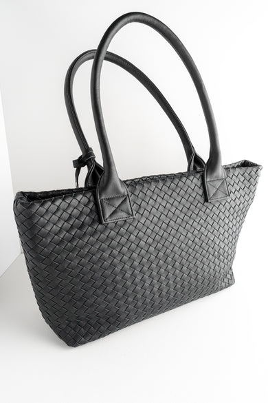 Daniella Lehavi Noelle Woven Tote - Black Black 