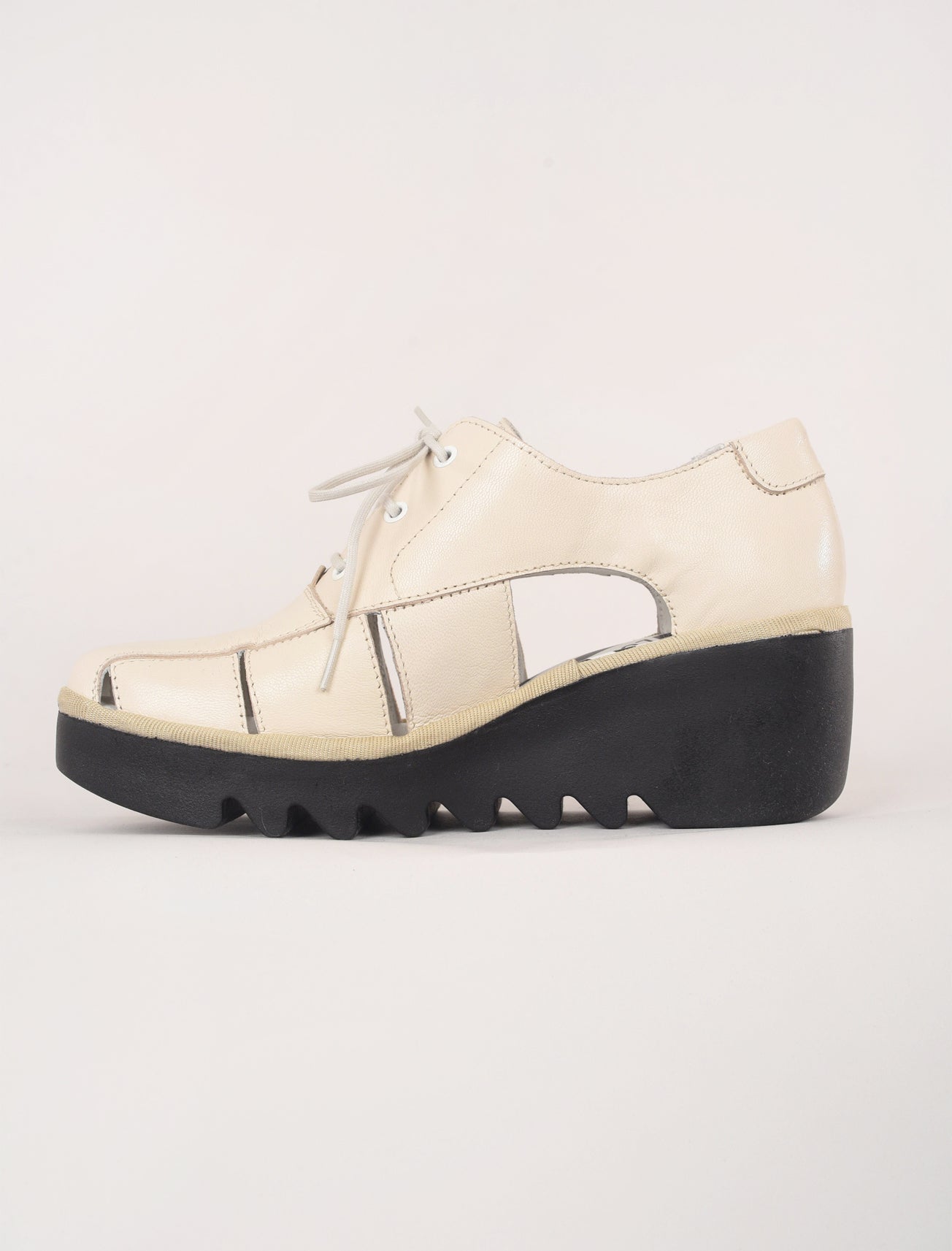 Fly London Bogi Platform Oxford, Off White 