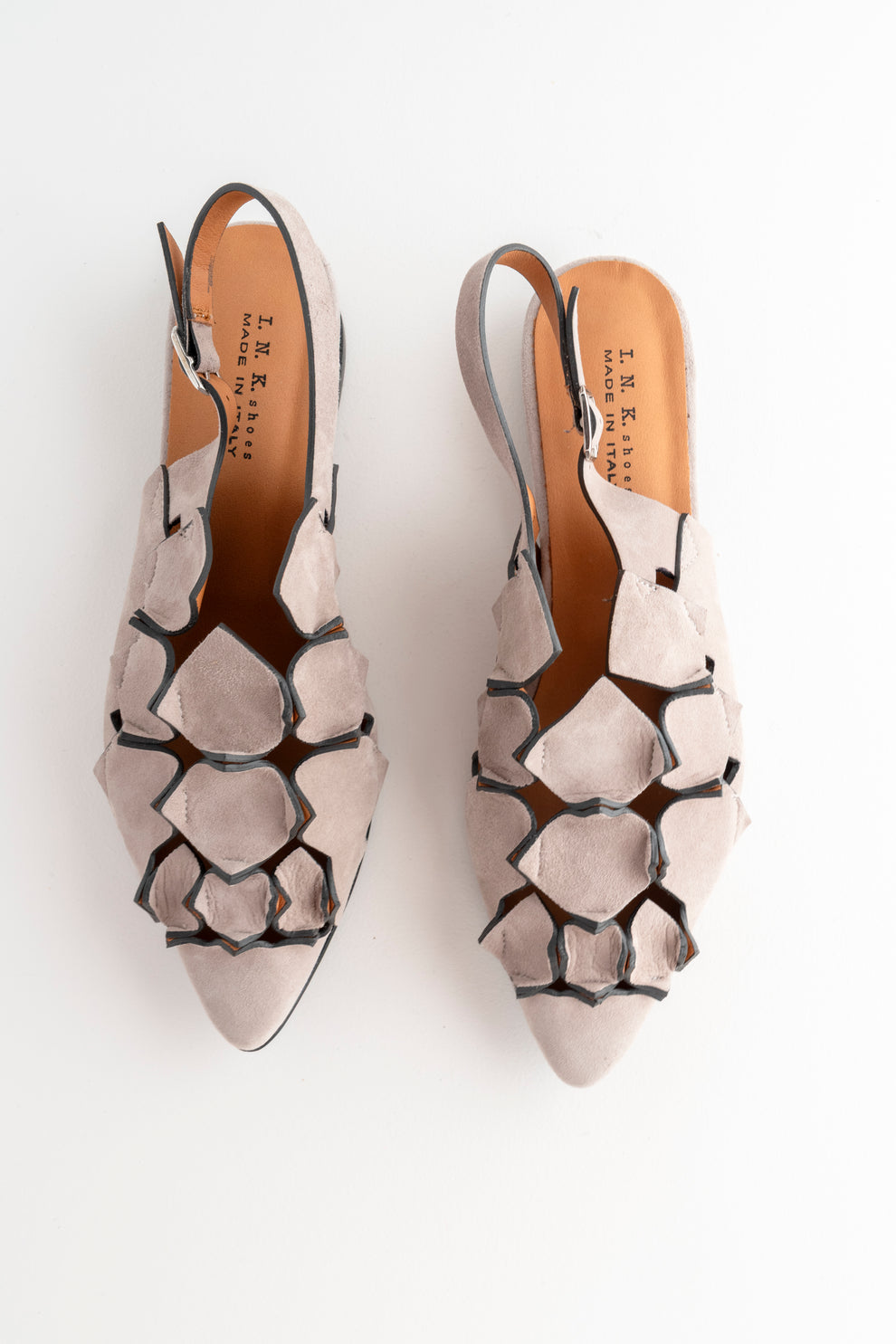 Ink Footwear Origami Flat, Natural/Cuoio – Evie Lou