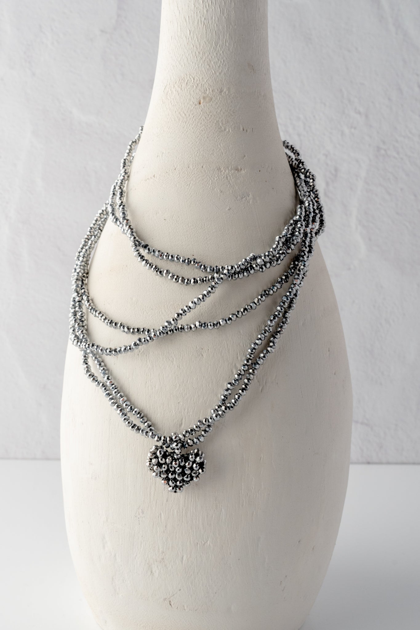 Pluslavie Mini Heart Chain, Silver 