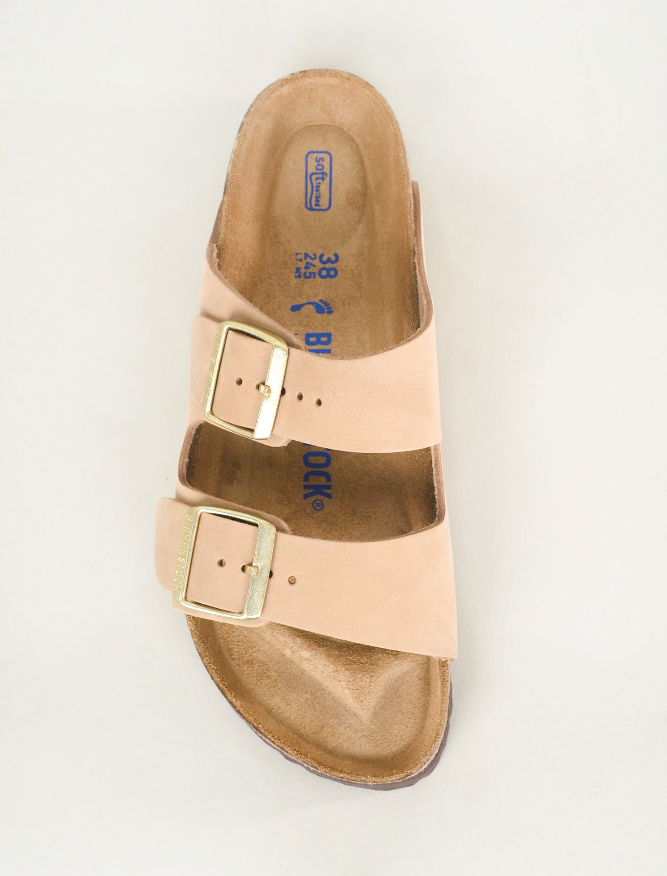 Birkenstock Arizona Soft Bed Nubuck, Sandcastle 