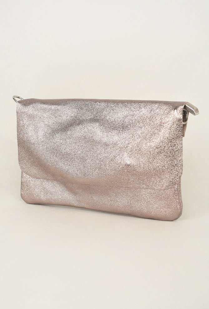 Suzy D London Milano Sparkly Bag, Bronze One Size Bronze